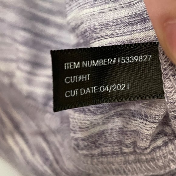 Torrid Womens Size 2 2X 18/20 Active Tank Space Dye Purple Scoopneck Activewear - Picture 7 of 9